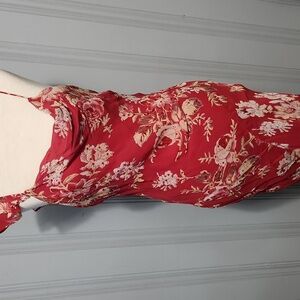 Red Floral Dress